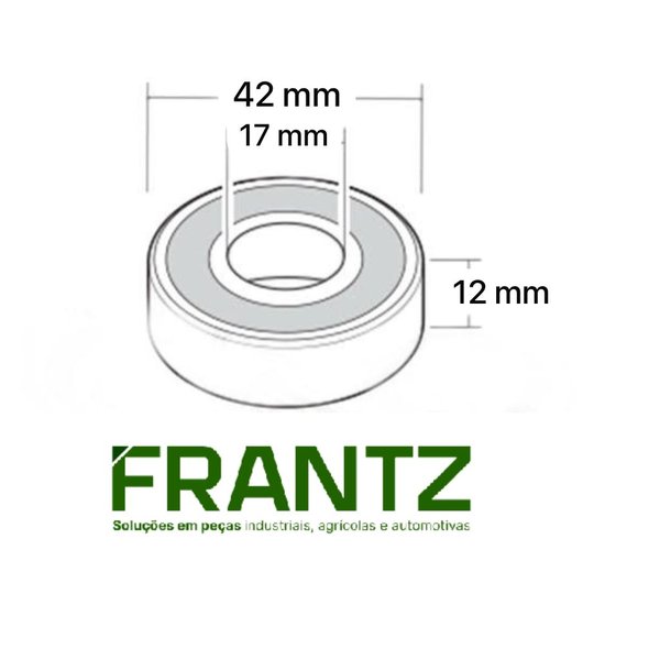 Rolamento B17-147DU - 17x42x12