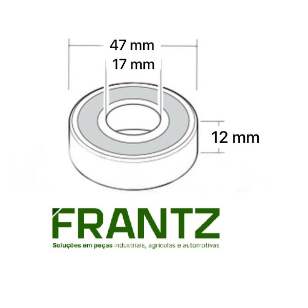 Rolamento LR 203 - 17x47x12
